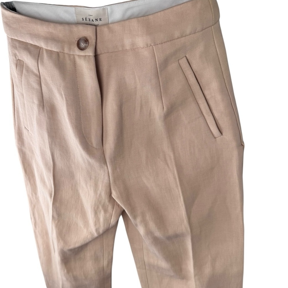 ✨ NEW WITH TAGS ✨SÉZANE ~ Martin Crop Trousers in Cream Size 34 (US 2) ✨ - Picture 10 of 10